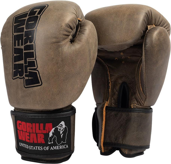 Gorilla Wear Yeso Boxing Gloves - Vintage Brown