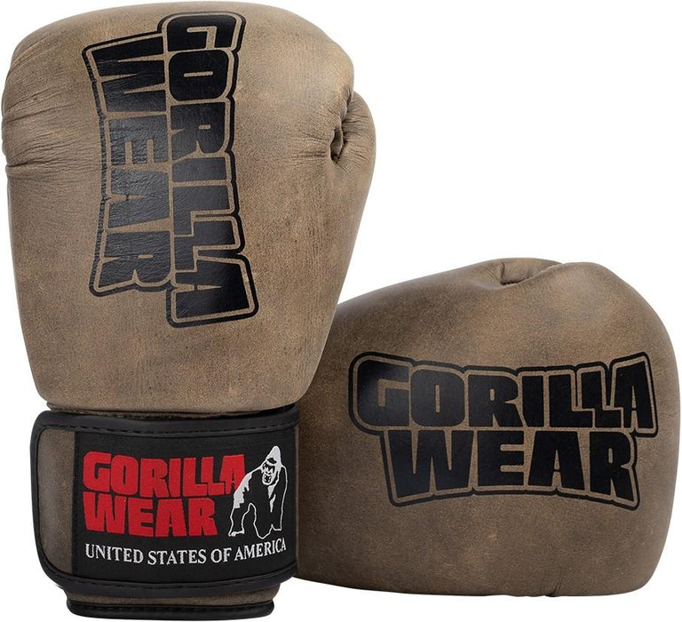 Gorilla Wear Yeso Boxing Gloves - Vintage Brown