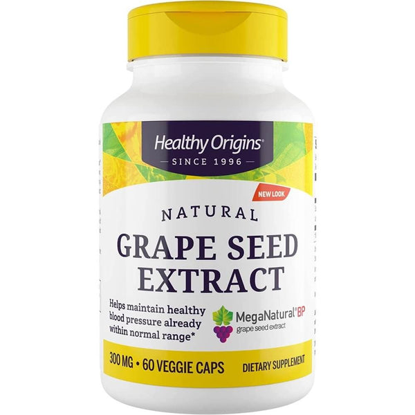 Healthy Origins Grape Seed Extract (Mega Natural-BP) 300mg 60 Veggie Capsules | Premium Supplements at MYSUPPLEMENTSHOP