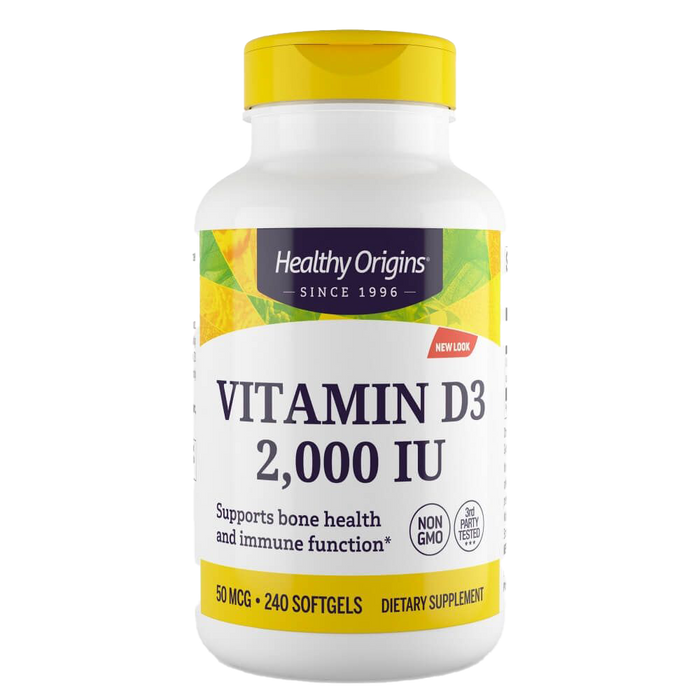 Healthy Origins Vitamin D3 2,000iu 240 Softgels