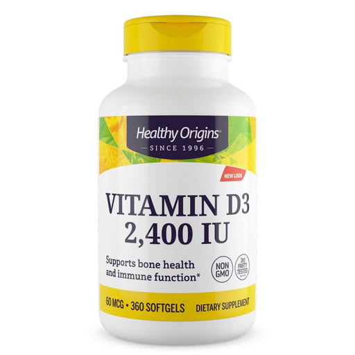 Healthy Origins Vitamin D3 2,400iu 360 Softgels - Immune Support at MySupplementShop by Healthy Origins