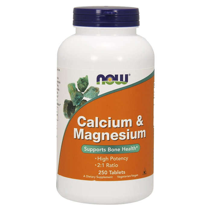 NOW Foods Kalzium und Magnesium – 250 Tabletten