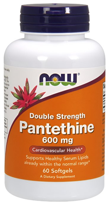 NOW Foods Pantethine, 600 mg doppelte Stärke – 60 Kapseln