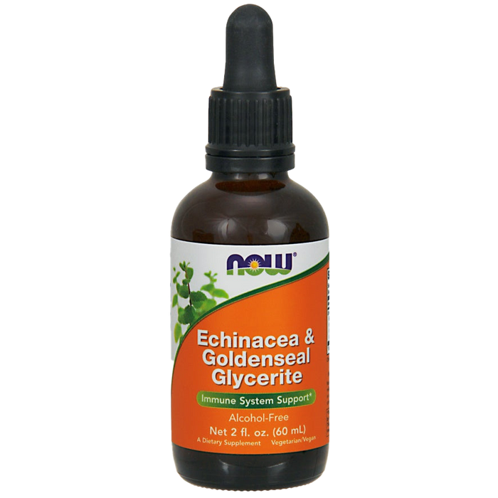 NOW Foods Echinacea &amp; Gelbwurzel-Glycerit – 60 ml.