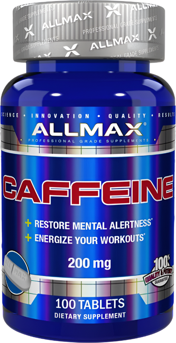 AllMax Nutrition Caffeine, 200mg - 100 tablets