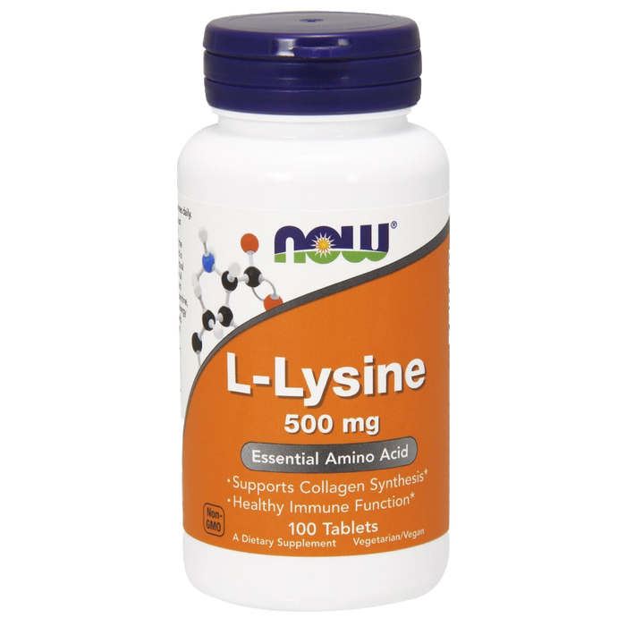 NOW Foods L-Lysine, 500mg - 100 tablets