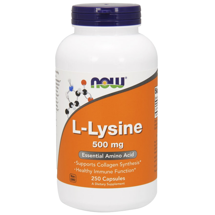 NOW Foods L-Lysine, 500mg - 250 vcaps