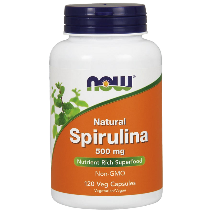 NOW Foods Spirulina – natürlich, 500 mg – 120 Kapseln