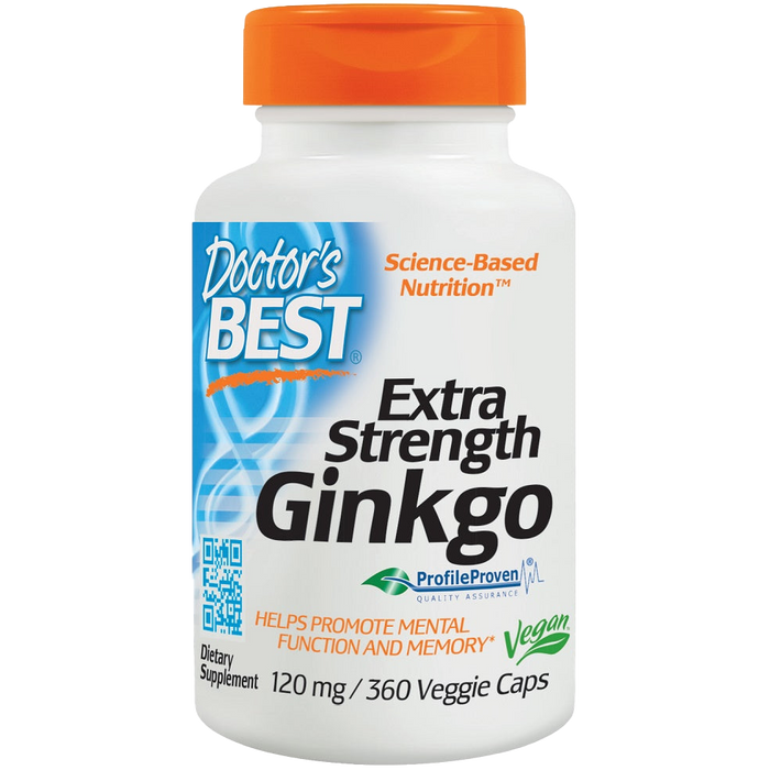 Doctor's Best Extra Strength Ginkgo, 120mg - 360 vcaps