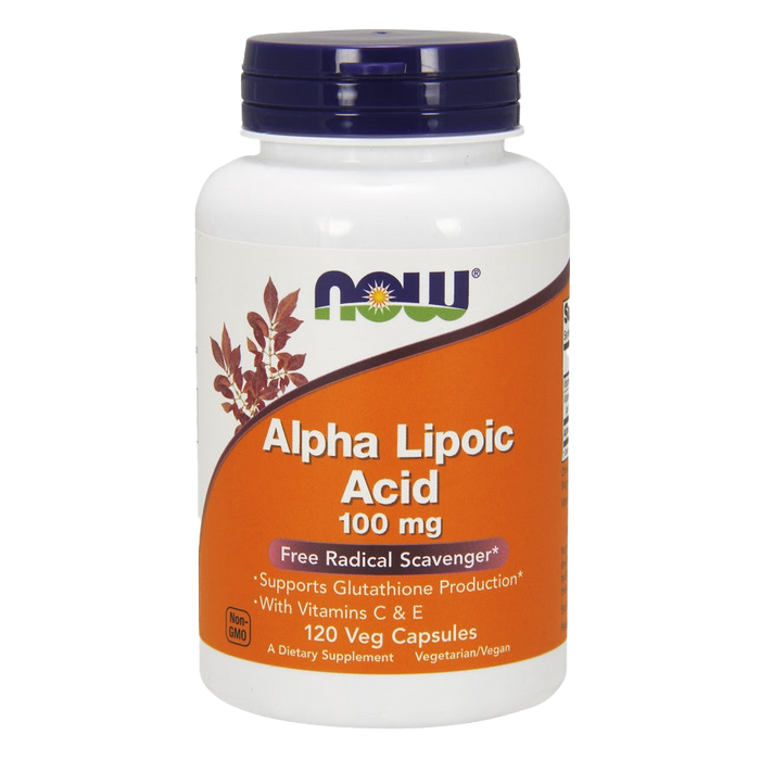 NOW Foods Alpha Lipoic Acid with Vitamins C & E, 100mg - 120 vcaps