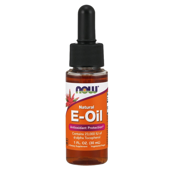 NOW Foods Vitamin E-Öl, natürliche Flüssigkeit – 30 ml.