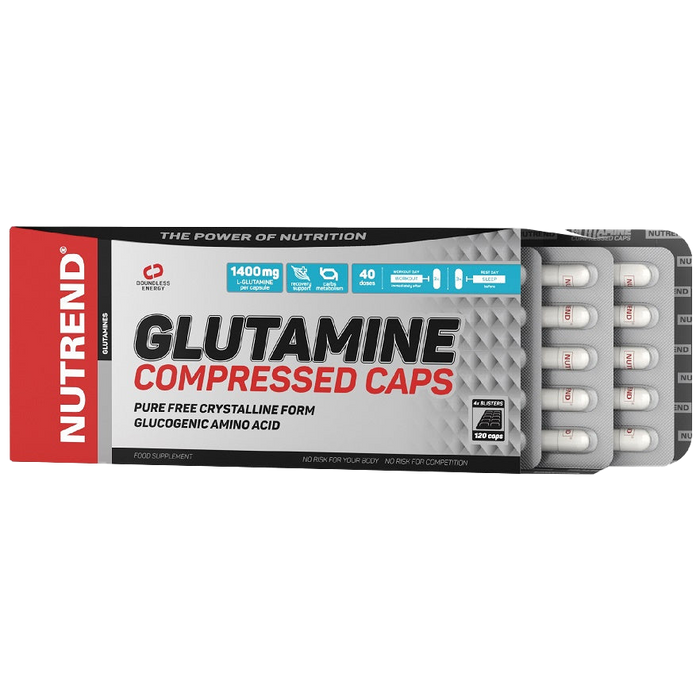 Nutrend Glutamin-Komprimierte Kapseln – 120 Kapseln