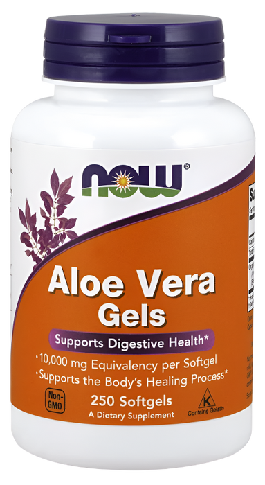 NOW Foods Aloe Vera Gels - 250 softgels