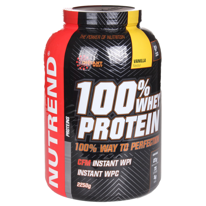 Nutrend 100 % Molkenprotein, Vanille – 2250 Gramm