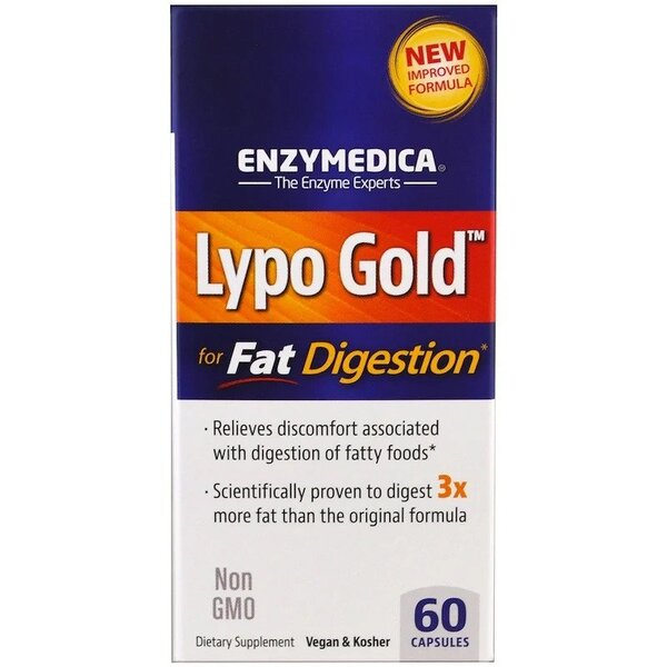 Enzymedica Lypo Gold - 60 caps Best Value Sports Supplements at MYSUPPLEMENTSHOP.co.uk