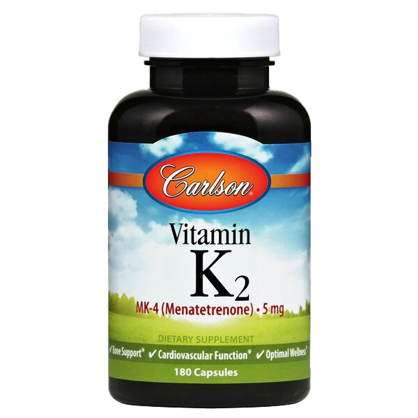 Carlson Labs Vitamin K2 MK-4, 5mg - 180 caps