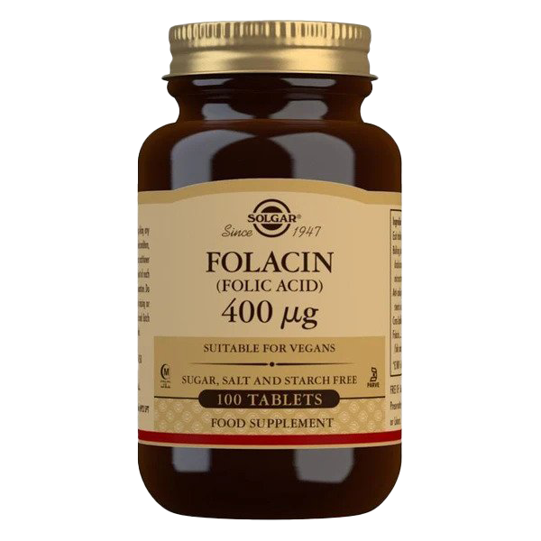 Solgar Folacin, 400 mcg – 100 Tabletten