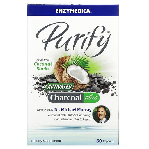 Enzymedica Purify Activated Charcoal Plus - 60 caps Best Value Sports Supplements at MYSUPPLEMENTSHOP.co.uk