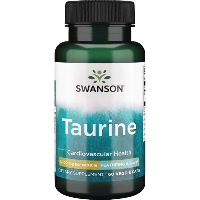 Swanson Taurin, 1000 mg – 60 Kapseln