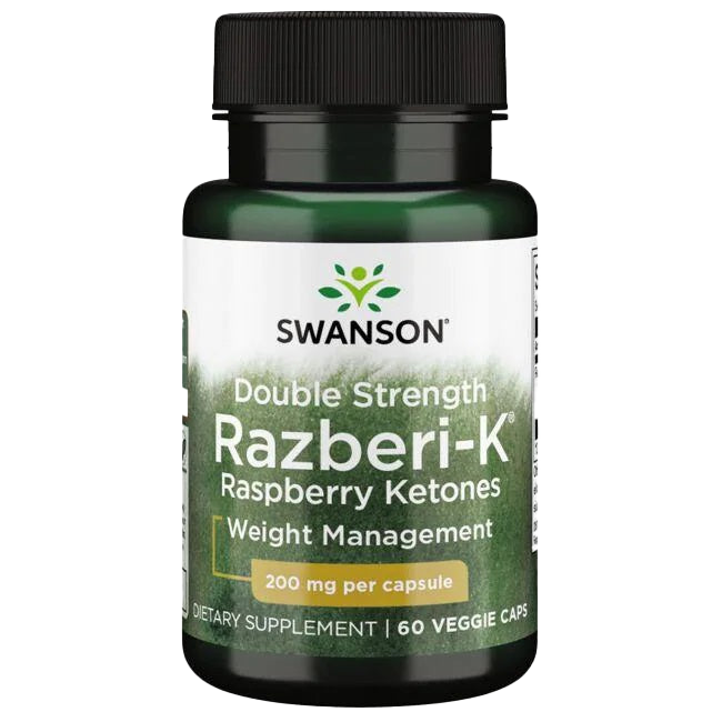 Swanson Double Strength Razberi-K, 200mg - 60 vcaps