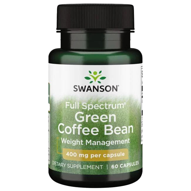 Swanson Full Spectrum Green Coffee Bean, 400mg - 60 caps