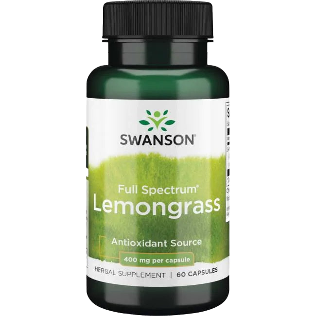 Swanson Full Spectrum Lemongrass, 400mg - 60 caps