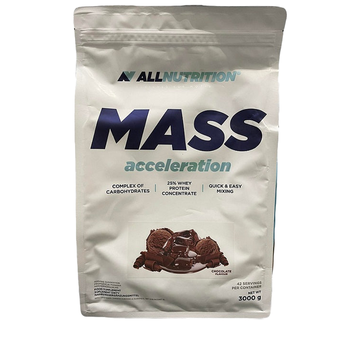 Allnutrition Mass Acceleration, Chocolate - 3000 grams