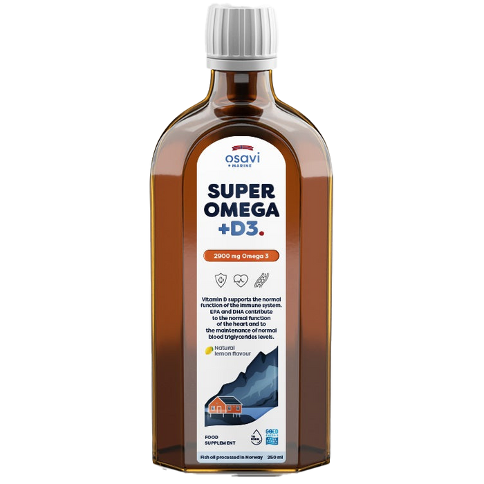 Osavi Super Omega + D3 2900mg Omega 3 (Lemon)  250 ml.