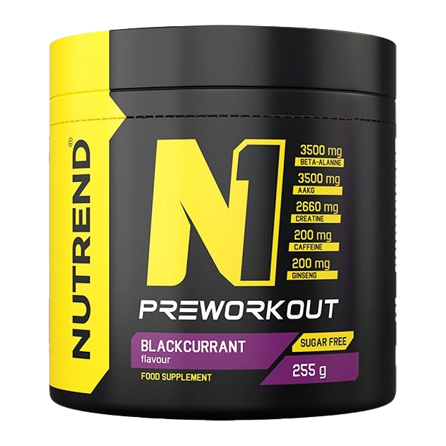 N1 Pre-Workout, Schwarze Johannisbeere – 255 g