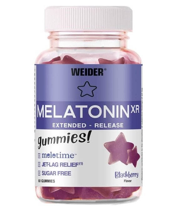 Melatonin XR, Blackberry - 60 gummies - Default Title - Health and Wellbeing at MySupplementShop by Weider