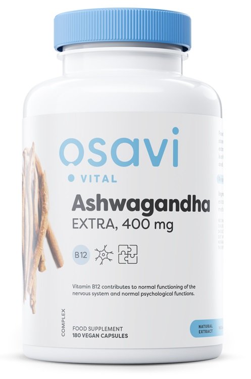 Osavi Ashwagandha Extra, 400mg - 180 vegan caps - Health and Wellbeing at MySupplementShop by Osavi