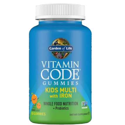 Garden of Life Vitamin Code Kids Multi avec Iron Orange 90 gommes