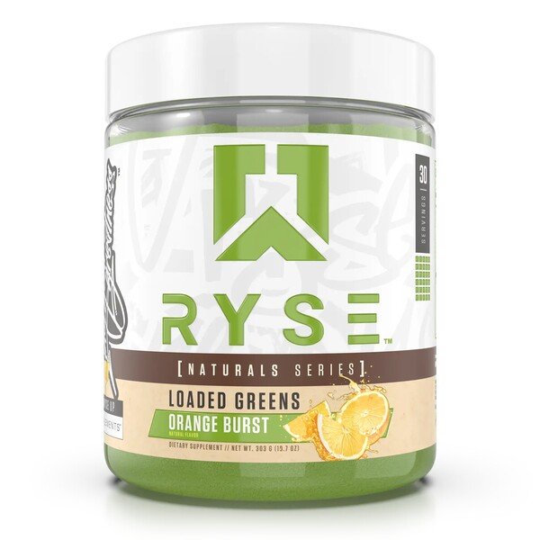 Loaded Greens - Natural Series, Orange Burst - 303g - Default Title - Health and Wellbeing at MySupplementShop by RYSE