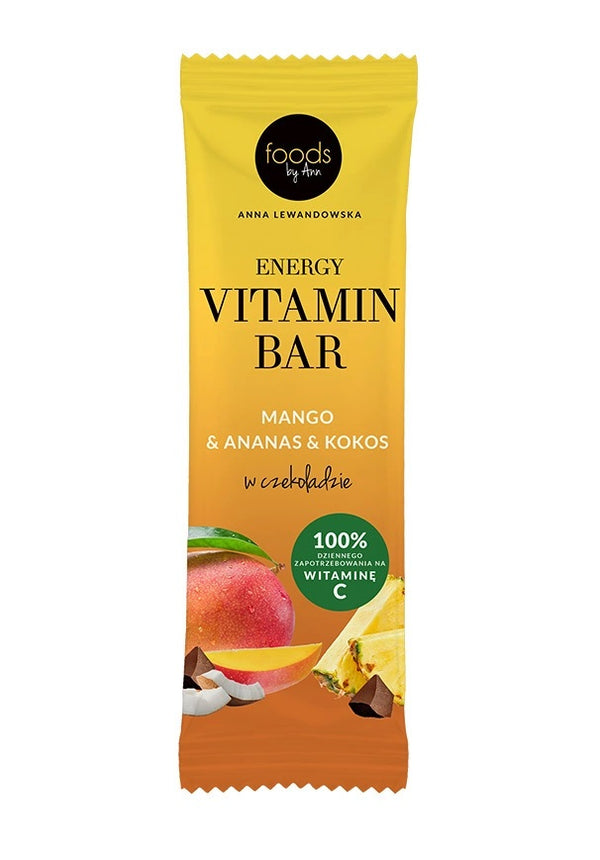 Levann Energy Vitamin Bar, Mango & Pineapple & Cocoa with Chocolate Coating - 15 x 35g - Default Title - Sports Nutrition at MySupplementShop by Levann