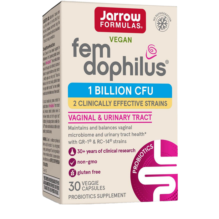 Jarrow Formulas Fem-Dophilus 1 Billion CFU 30 Veggie Capsules