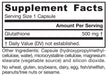 Jarrow Formulas Glutathione Reduced 500mg 60 Veggie Capsules | Premium Supplements at MYSUPPLEMENTSHOP