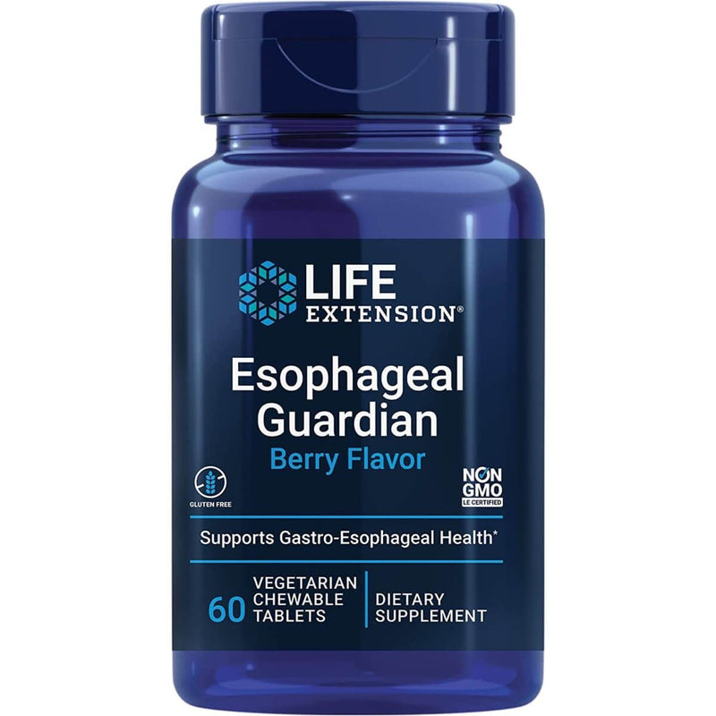 Life Extension Esophageal Guardian 60 Chewable Tablets | Premium Supplements at MYSUPPLEMENTSHOP