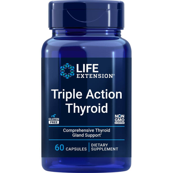 Life Extension Triple Action Thyroid 60 Capsules - Slimming and Weight Management at MySupplementShop by Life Extension