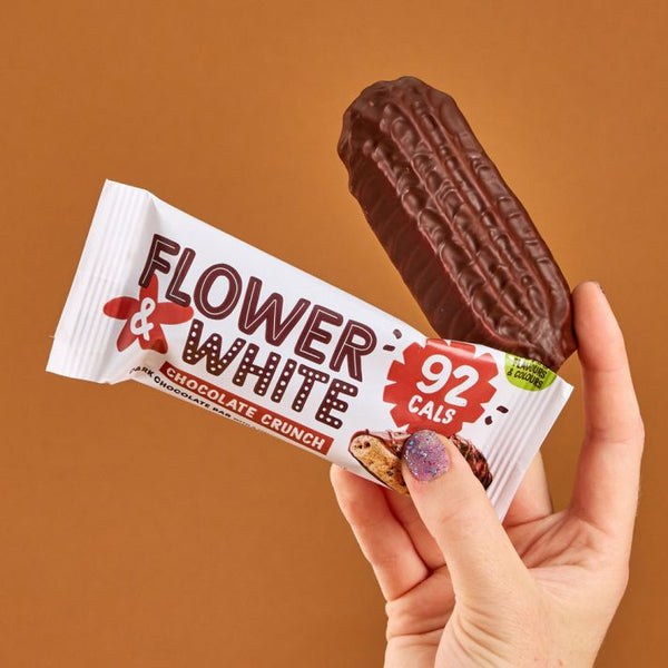 Flower&White Meringue Bar 12x20g - Chocolate Crunch - Health Foods at MySupplementShop by Flower & White