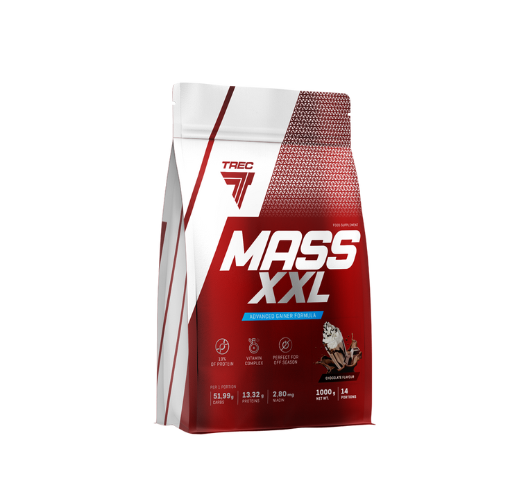 Trec Nutrition Mass XXL Gainer | High-energy formula of carbohydrate and whey protein