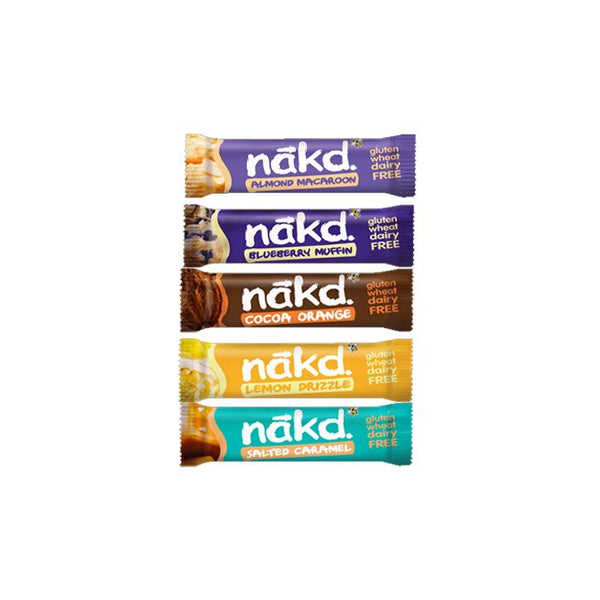 Nakd Nudies - 35g x 18 Blueberry Muffin (Vegan) | Premium Fruit & Nut Bars at MYSUPPLEMENTSHOP.co.uk