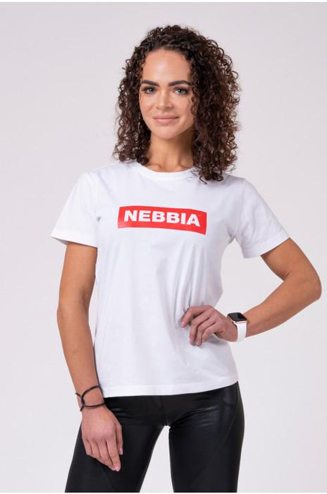 Nebbia NEBBIA Women's T-shirt 592 White - T-Shirt at MySupplementShop by Nebbia