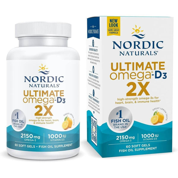 Nordic Naturals Ultimate Omega-D3 2X 60 Softgels - Omegas, EFAs, CLA, Oils at MySupplementShop by Nordic Naturals