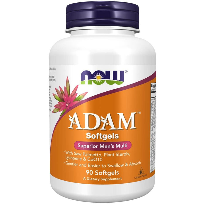 NOW Foods ADAM Men's Multivitamin 90 Softgels - Vitamins & Minerals at MySupplementShop by NOW Foods