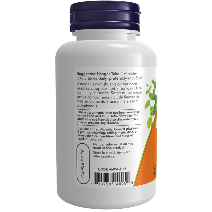 NOW Foods Astragalus 500 mg 100 Capsules | Premium Supplements at MYSUPPLEMENTSHOP