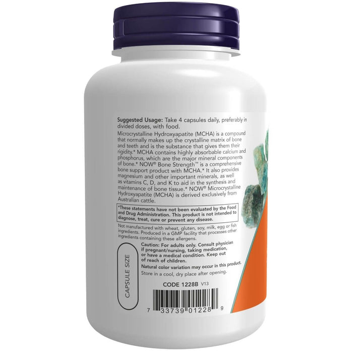 NOW Foods Bone Strength 120 Capsules - Health and Wellbeing at MySupplementShop by NOW Foods