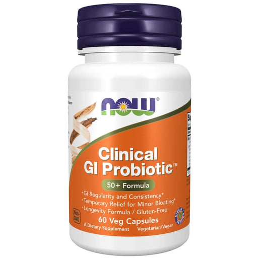 NOW Foods Clinical GI Probiotic (50+ Formula) 60 Veg Capsules | Premium Supplements at MYSUPPLEMENTSHOP