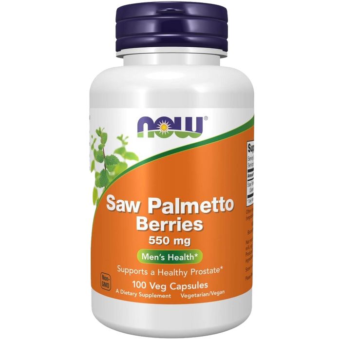 NOW Foods Sägepalmenbeeren, 550 mg – 100 Kapseln