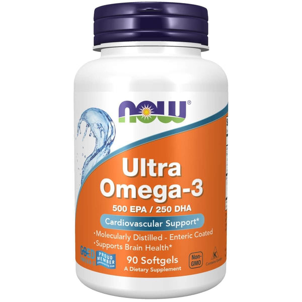 NOW Foods Ultra Omega-3 Fish Oil 90 Softgels | Premium Supplements at MYSUPPLEMENTSHOP