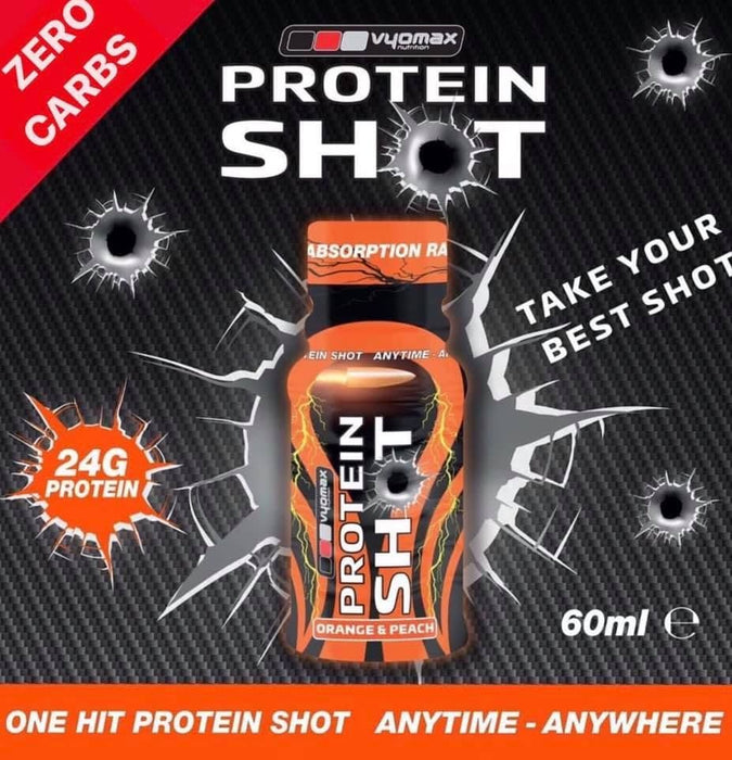 MySupplementShop Protein Shot Vyomax Protein Shots 12 x 60ml by Vyomax Nutrition